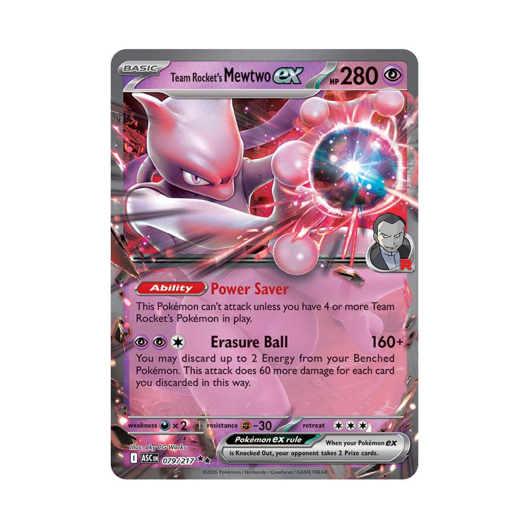 Team Rocket's Mewtwo ex - Ascended Heroes - Double Rare - 079/217