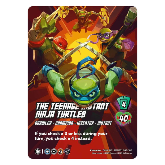 The Teenage Mutant Ninja Turtles - Teenage Mutant Ninja Turtles - Character Rare Alternate Art - 209/186