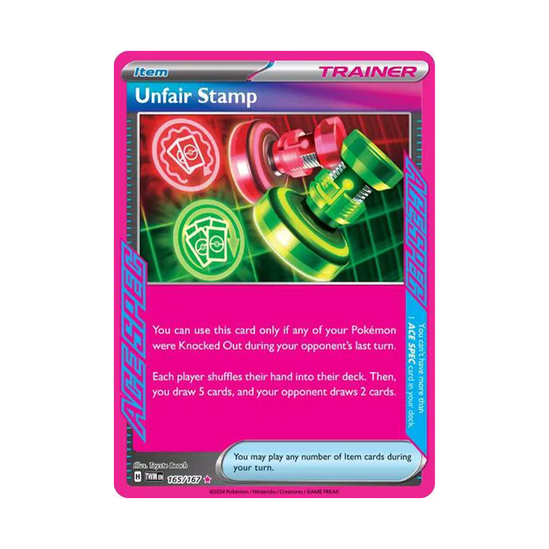 Unfair Stamp - Twilight Masquerade - ACE SPEC Rare - 165/167