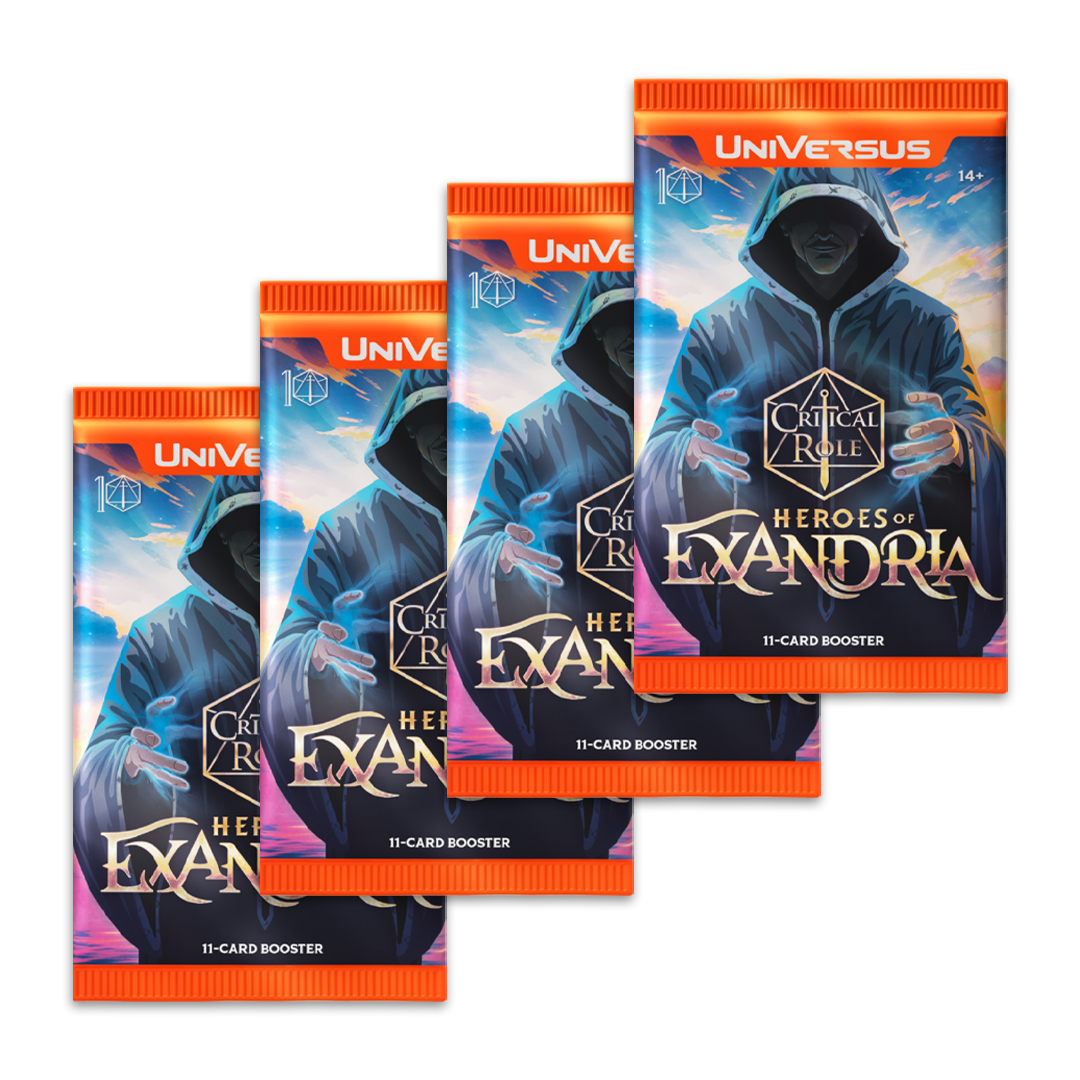 UniVersus CCG - Critical Role - Heroes of Exandria Booster Box (24 Packs) UniVersus CCG - Critical Role - Heroes of Exandria Booster Box (24 Packs)