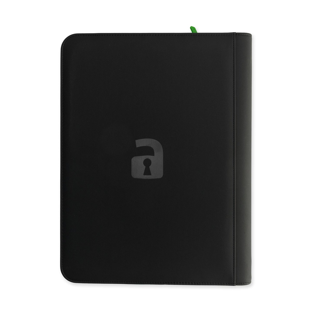 Vault X - 12-Pocket Exo-Tec® XXL Zip Binder - Signature Black