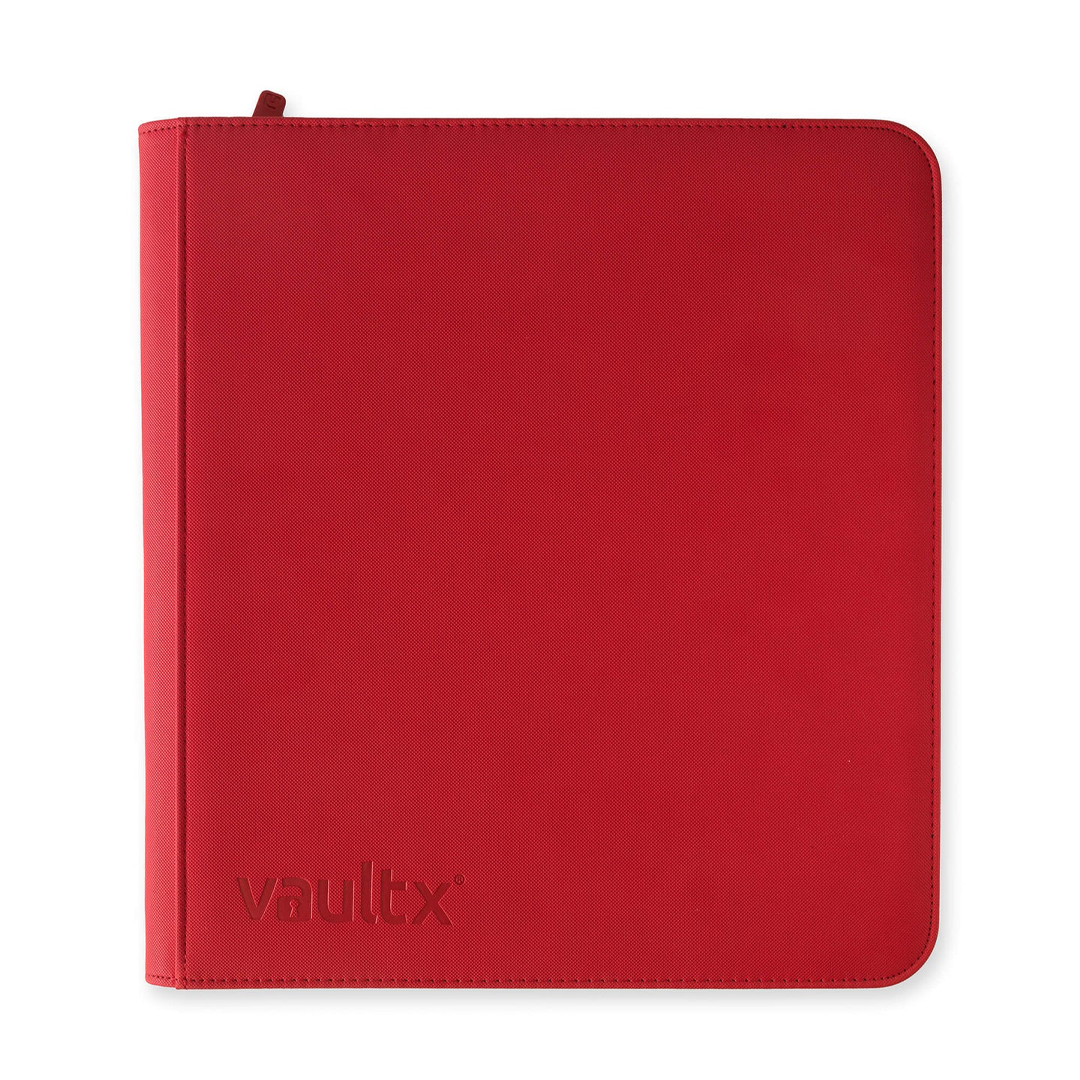 Vault X - 12-Pocket Exo-Tec® Zip Binder - Fire Red