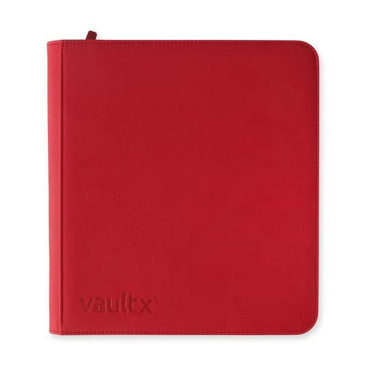 Vault X - 12-Pocket Exo-Tec® XL Zip Binder - Fire Red
