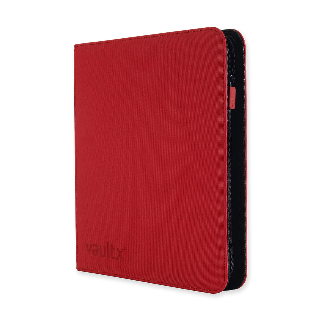 Vault X - 12-Pocket Exo-Tec® Zip Binder - Fire Red
