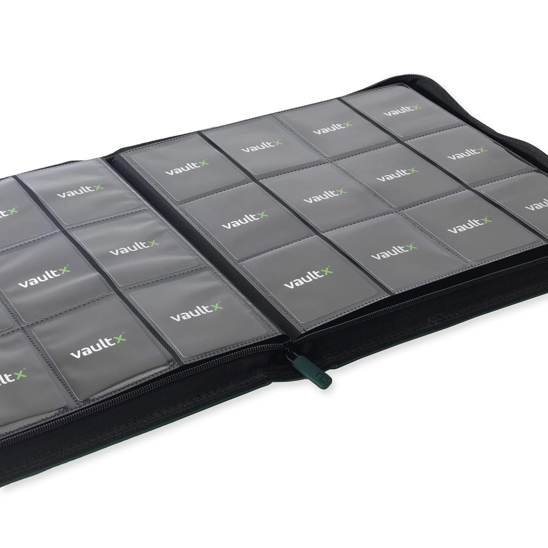 Vault X - 12-Pocket Exo-Tec® XL Zip Binder - Forest Green