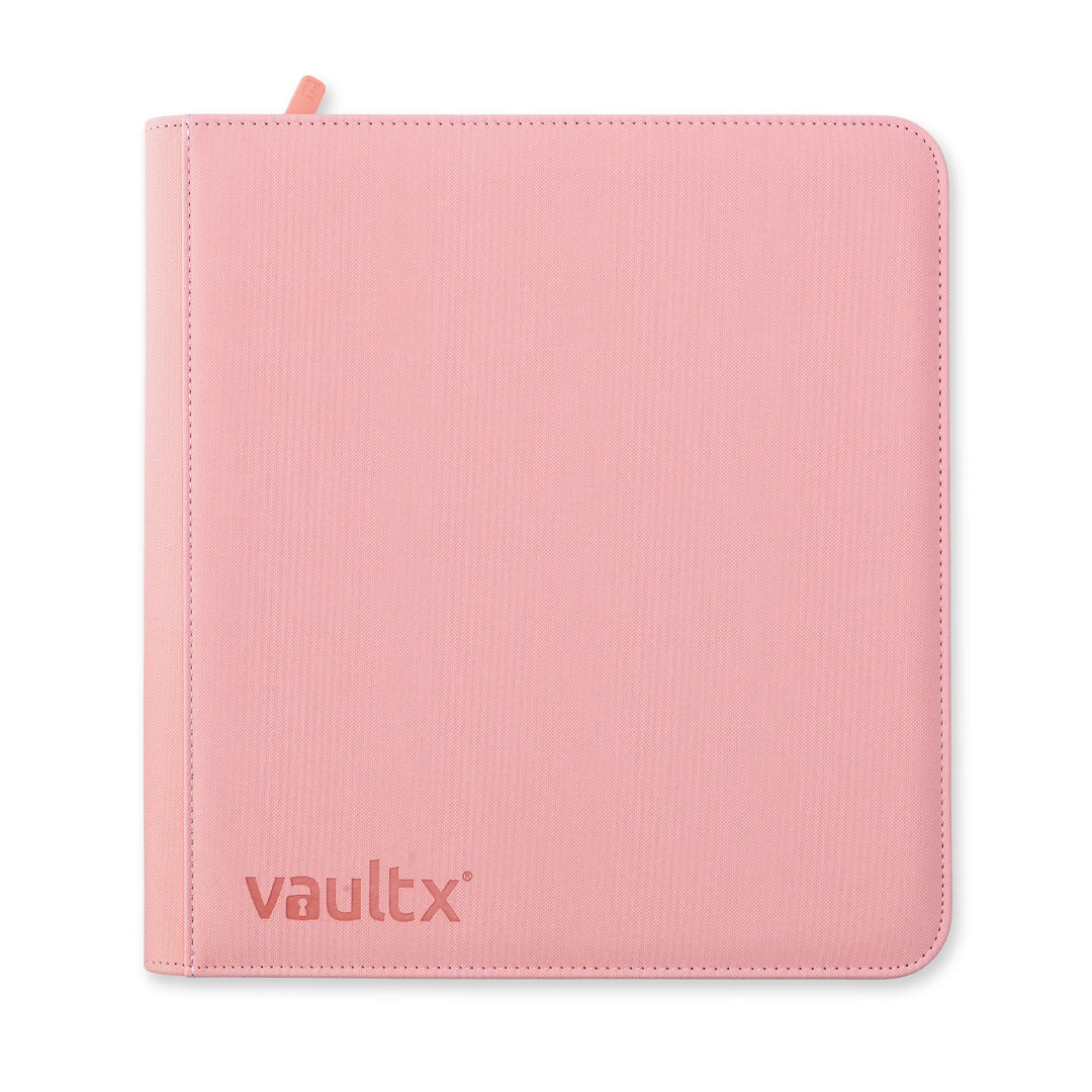 Vault X - 12-Pocket Exo-Tec® Zip Binder - Just Pink
