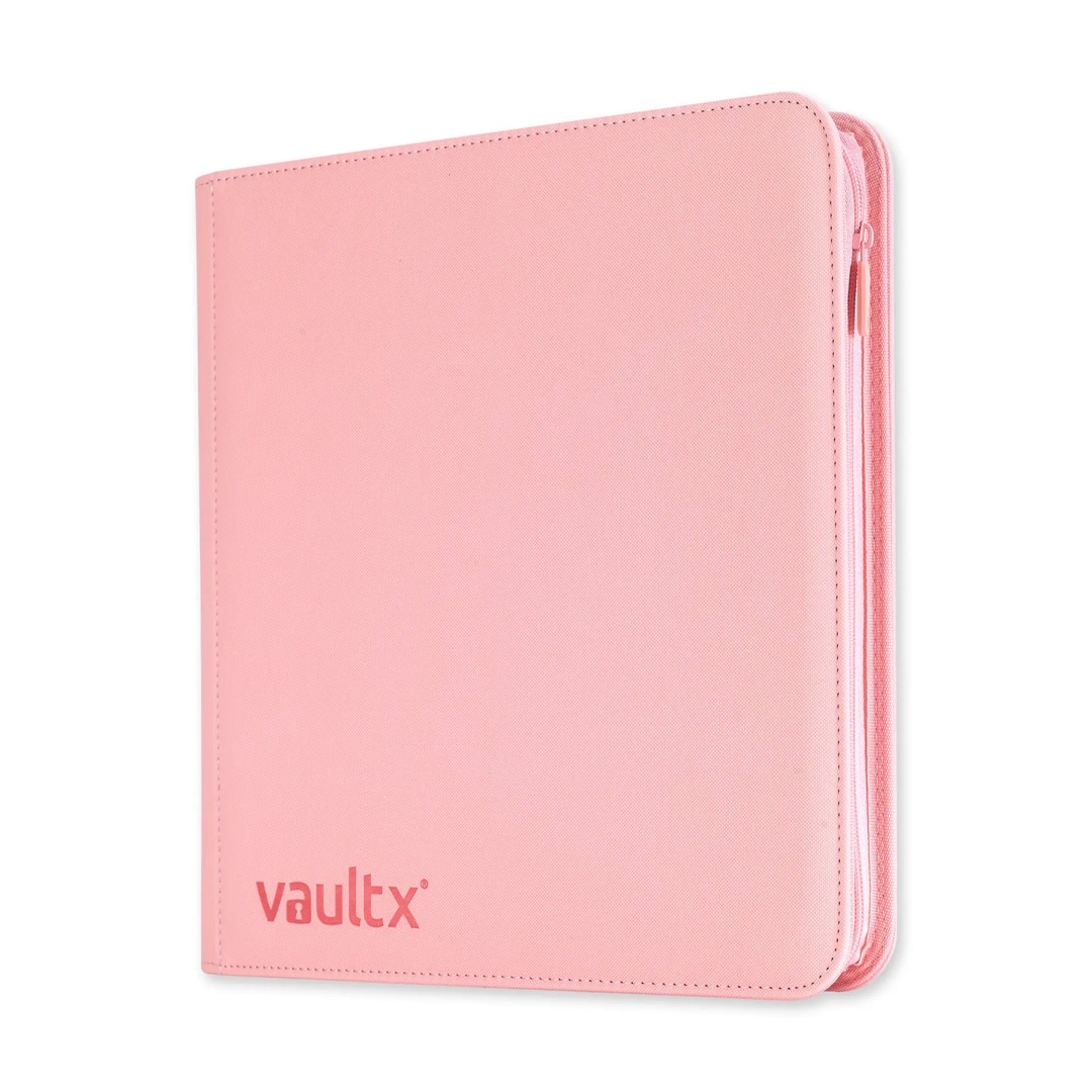 Vault X - 12-Pocket Exo-Tec® Zip Binder - Just Pink