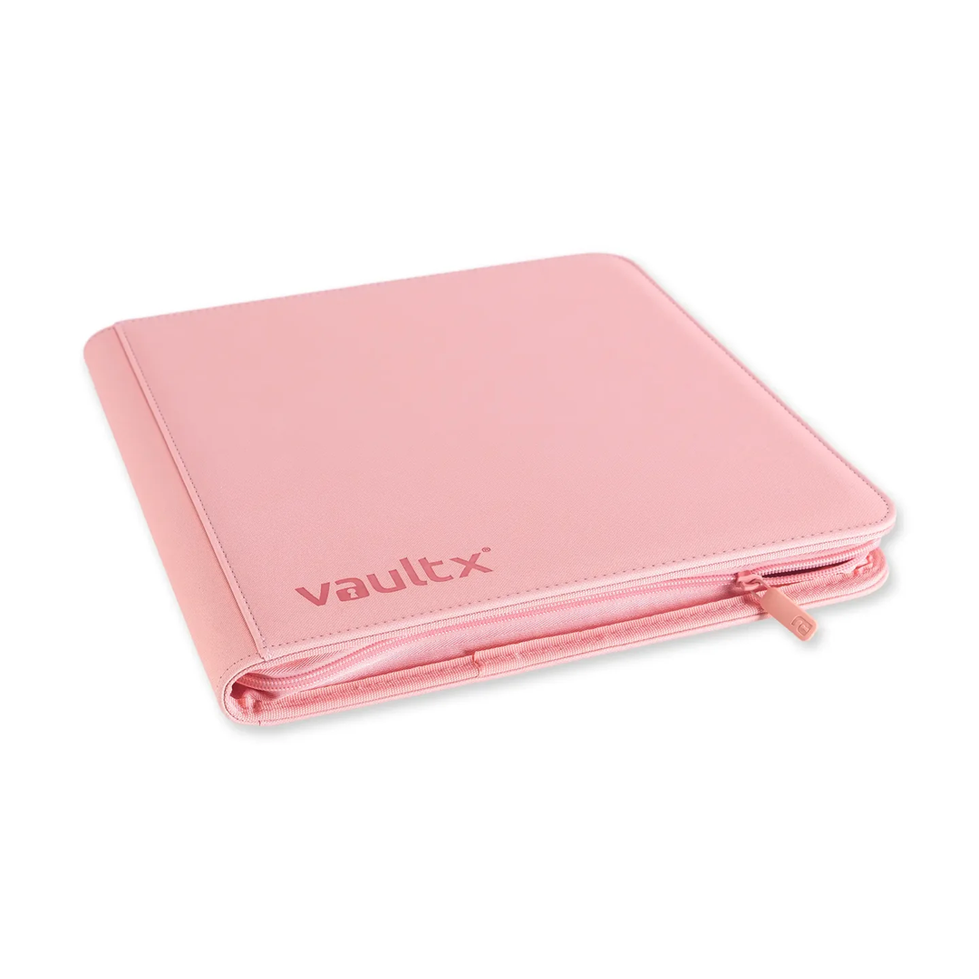 Vault X - 12-Pocket Exo-Tec® Zip Binder - Just Pink