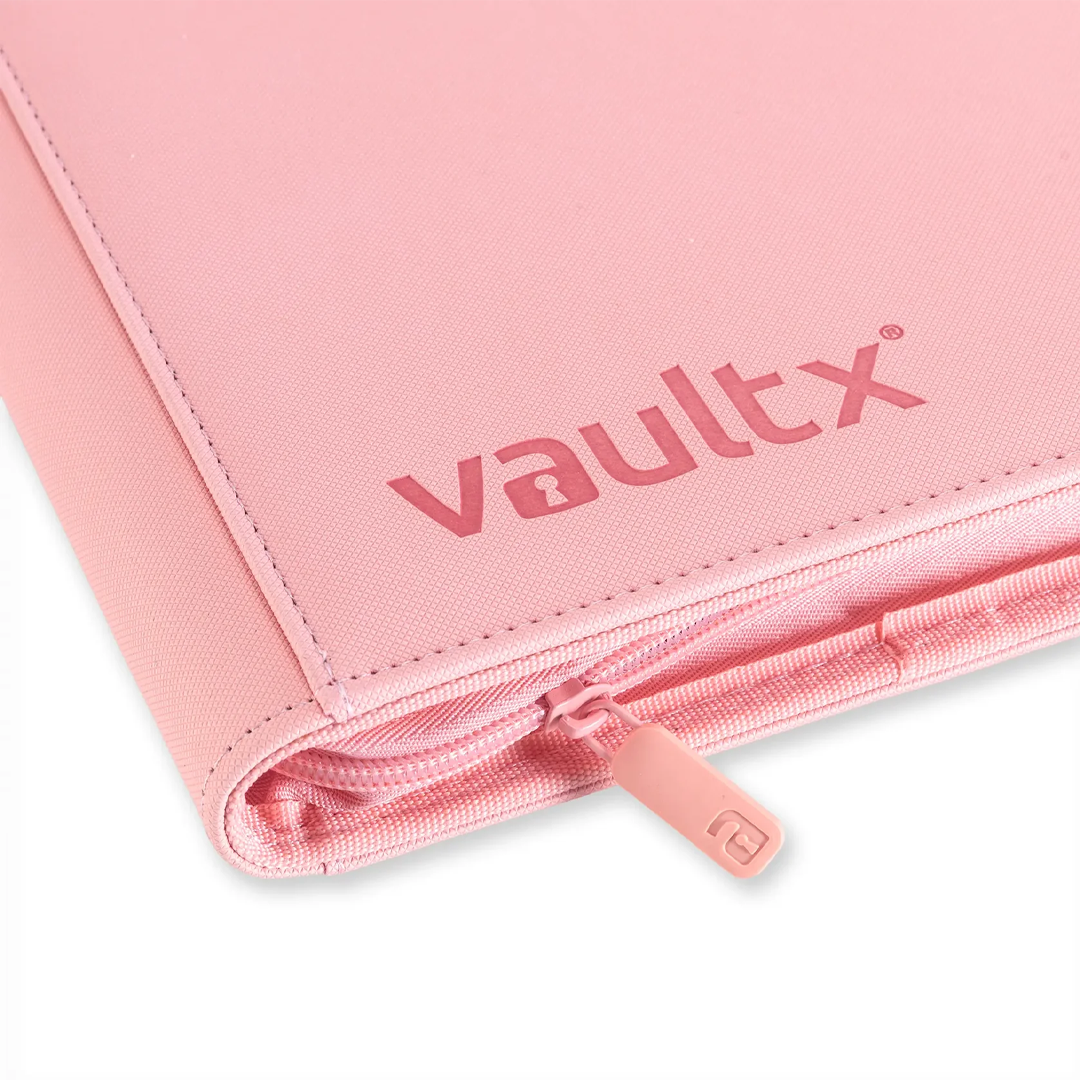 Vault X - 12-Pocket Exo-Tec® Zip Binder - Just Pink