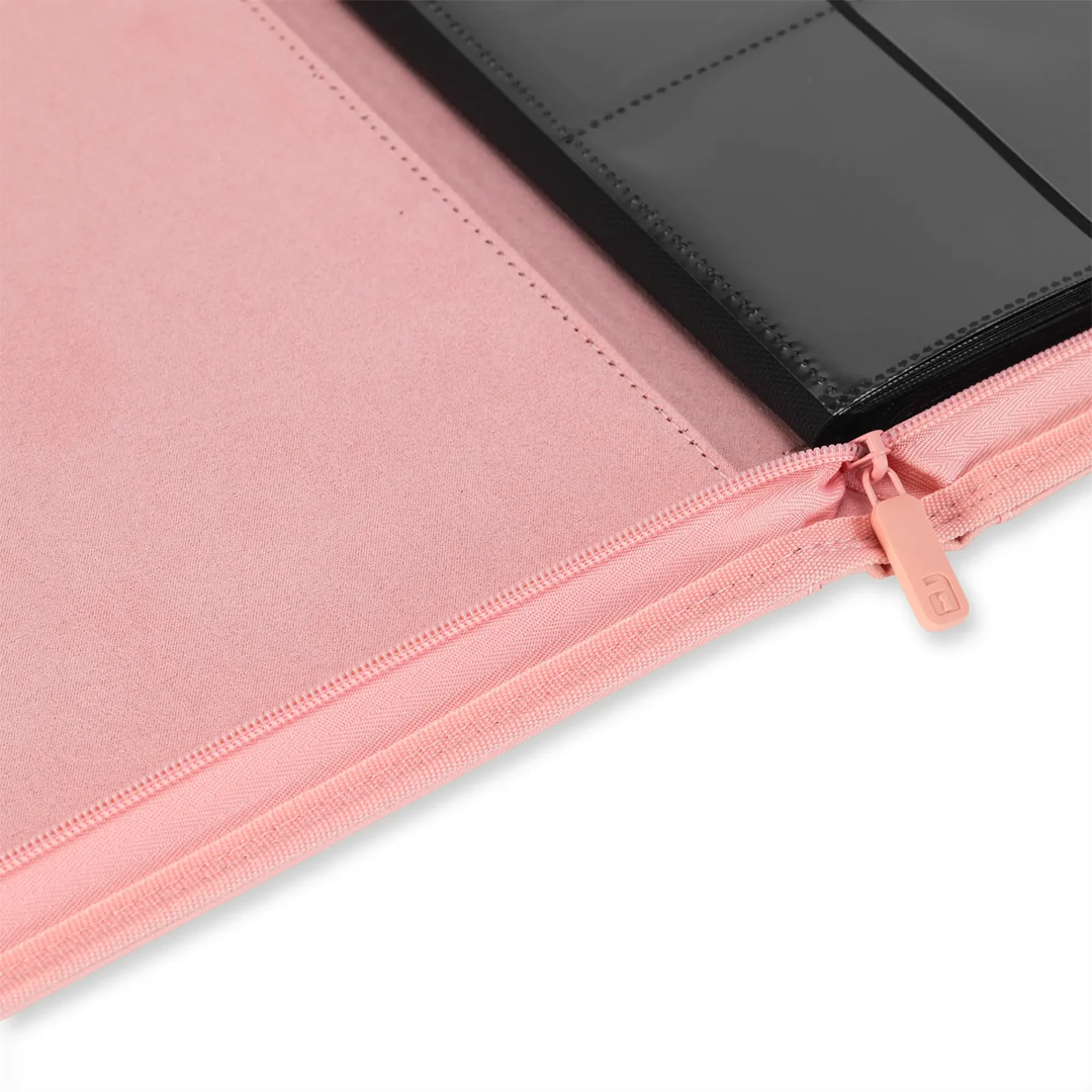 Vault X - 12-Pocket Exo-Tec® Zip Binder - Just Pink