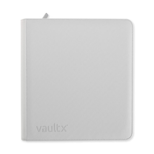 Vault X - 12-Pocket Exo-Tec® Zip Binder - White Edition