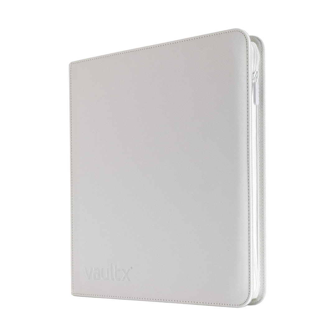 Vault X - 12-Pocket Exo-Tec® Zip Binder - White Edition