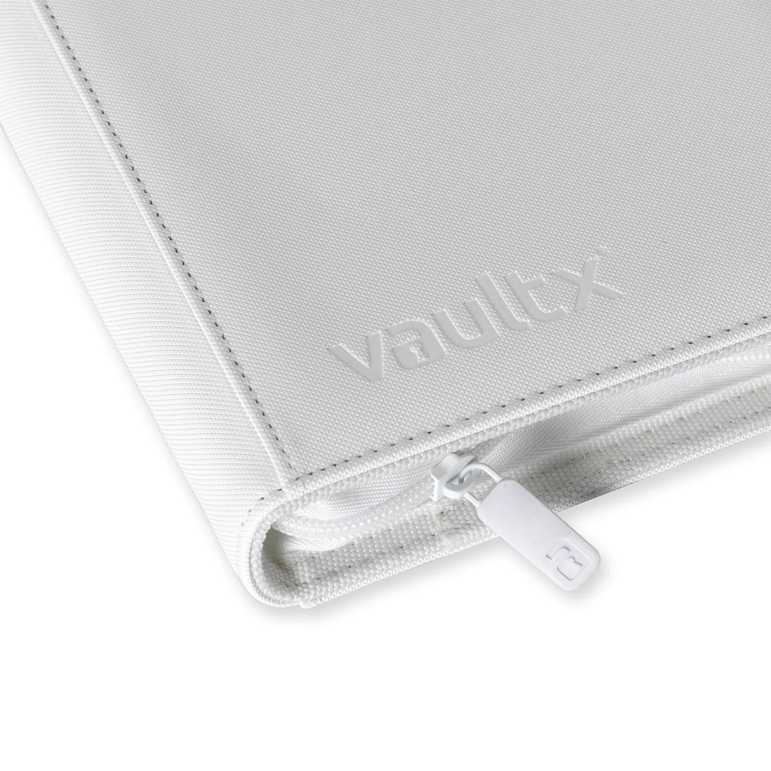 Vault X - 12-Pocket Exo-Tec® Zip Binder - White Edition