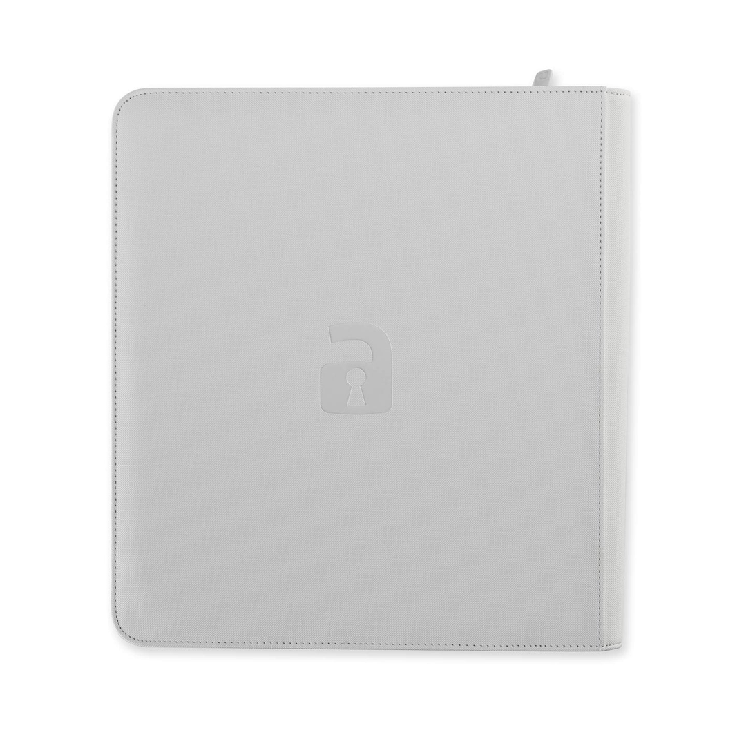 Vault X - 12-Pocket Exo-Tec® Zip Binder - White Edition