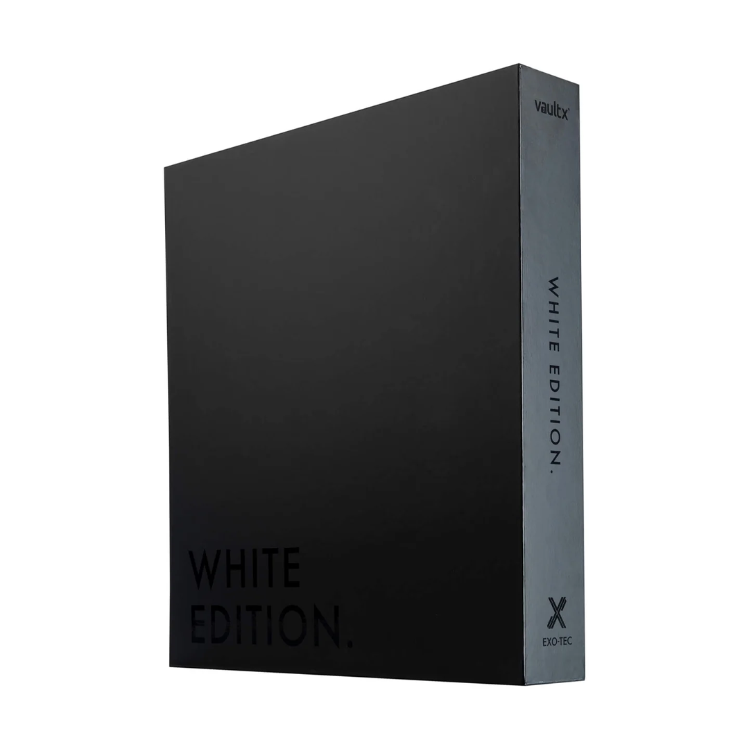 Vault X - 12-Pocket Exo-Tec® Zip Binder - White Edition