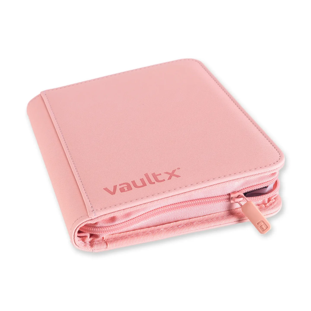 Vault X - 4-Pocket Exo-Tec® Zip Binder - Just Pink