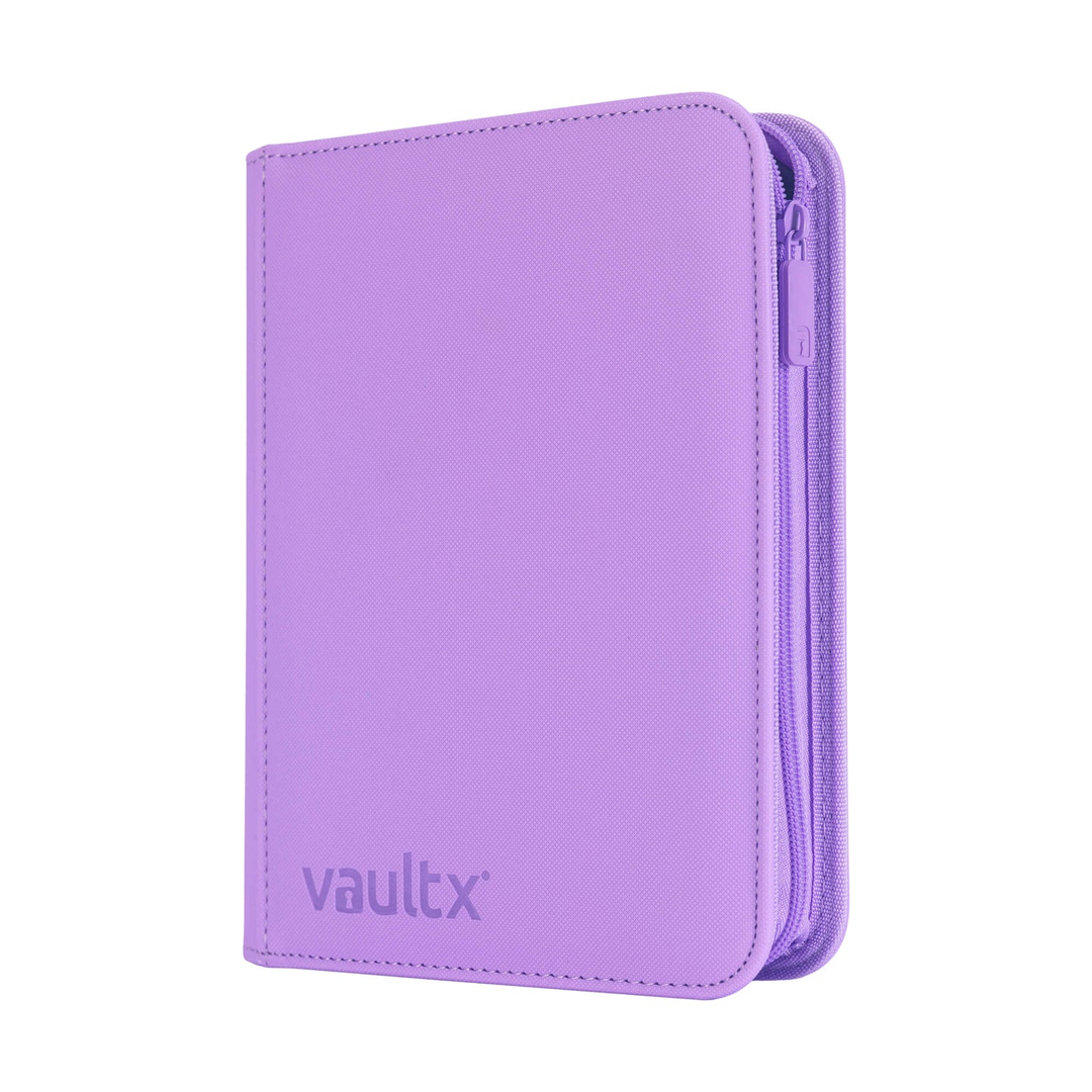 Vault X - 4-Pocket Exo-Tec® Zip Binder - Just Purple