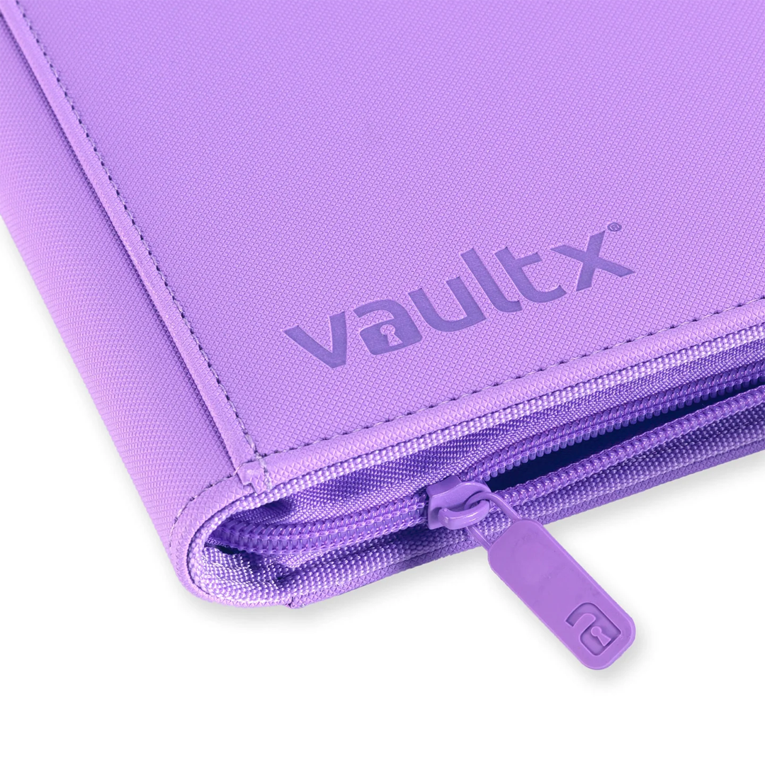 Vault X - 4-Pocket Exo-Tec® Zip Binder - Just Purple