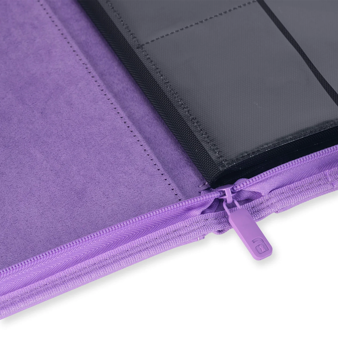 Vault X - 4-Pocket Exo-Tec® Zip Binder - Just Purple