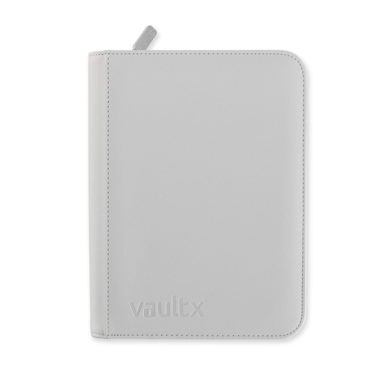 Vault X - 4-Pocket Exo-Tec® Zip Binder - White Edition