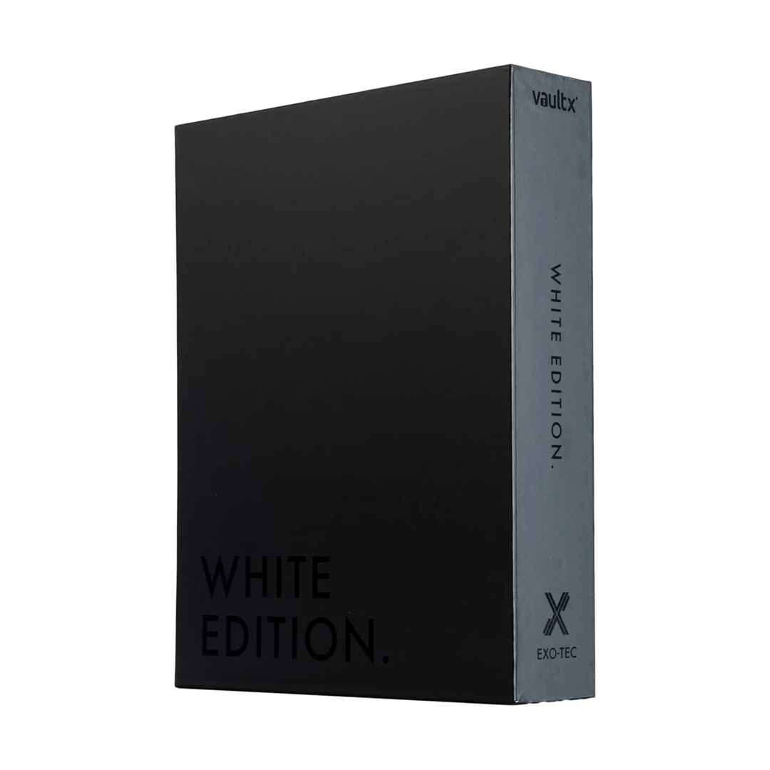 Vault X - 4-Pocket Exo-Tec® Zip Binder - White Edition