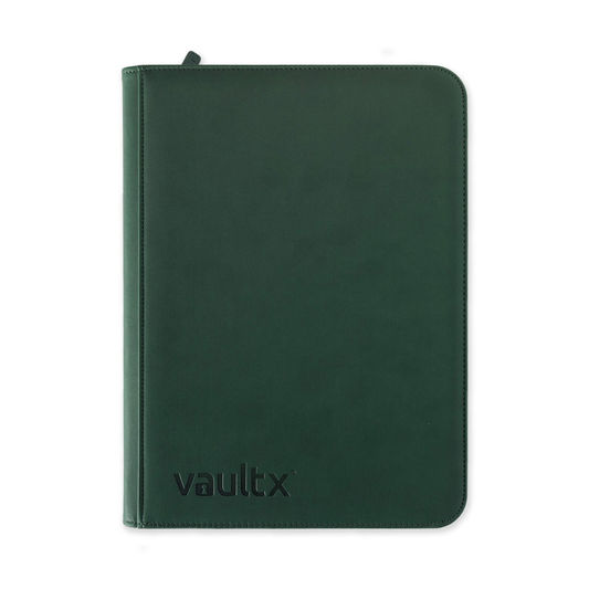 Vault X - 9-Pocket Exo-Tec® Zip Binder - Forest Green