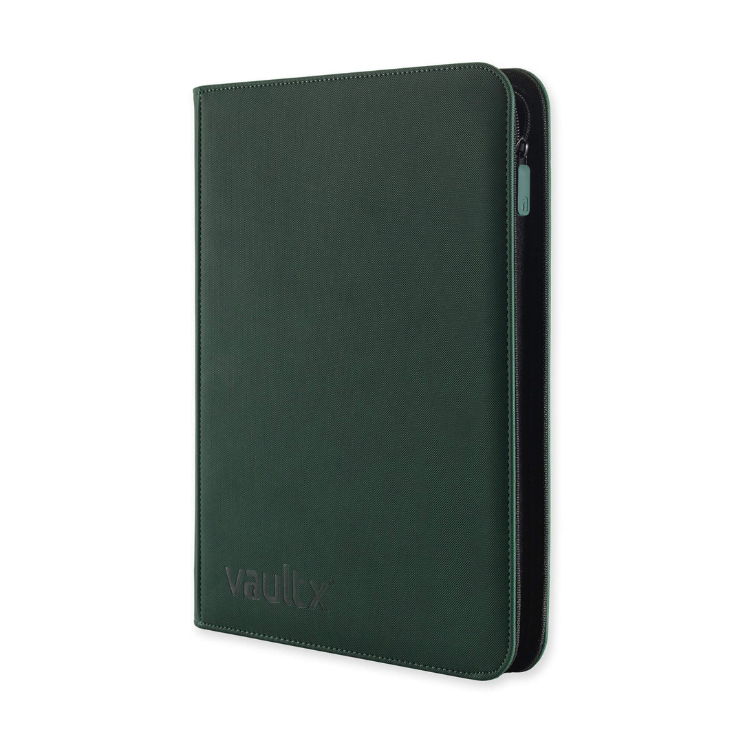 Vault X - 9-Pocket Exo-Tec® Zip Binder - Forest Green