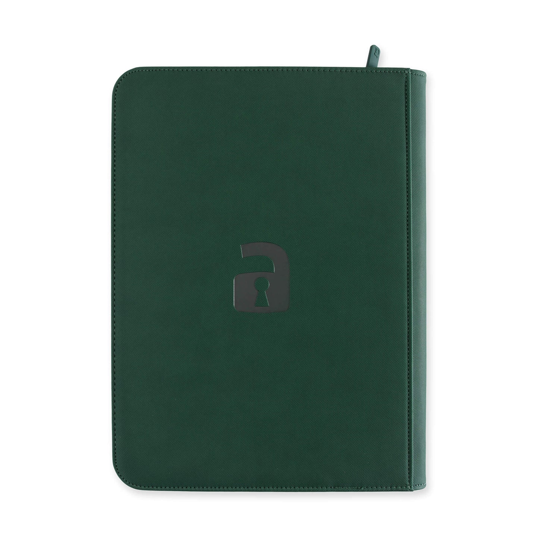 Vault X - 9-Pocket Exo-Tec® Zip Binder - Forest Green