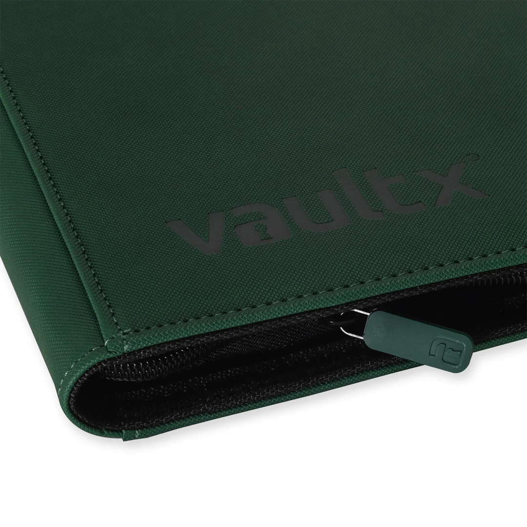 Vault X - 9-Pocket Exo-Tec® Zip Binder - Forest Green