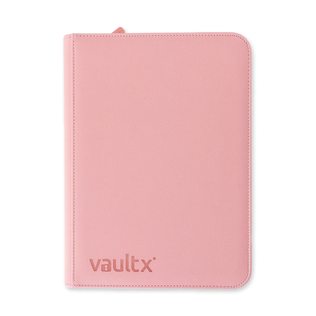 Vault X - 9-Pocket Exo-Tec® Zip Binder - Just Pink