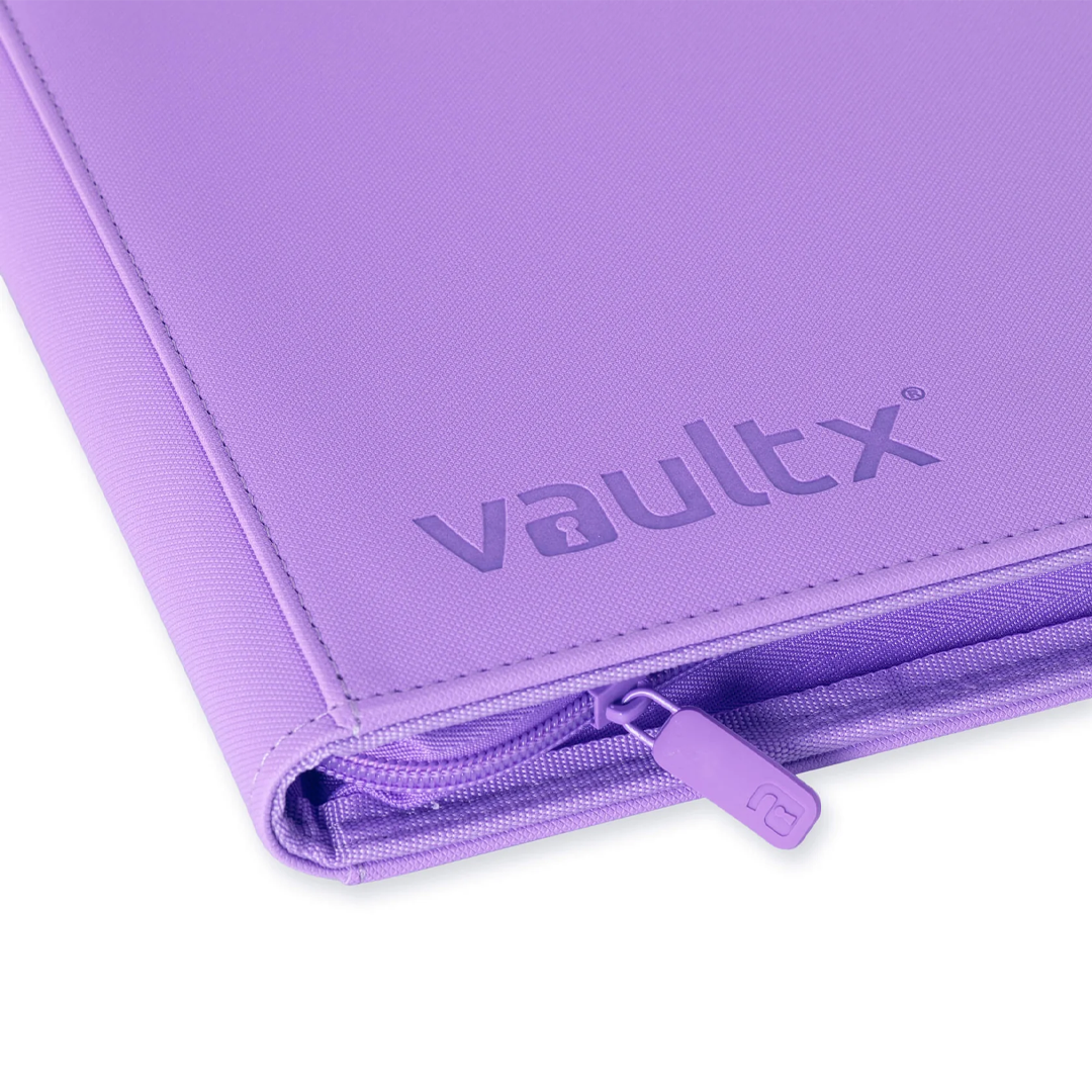 Vault X - 9-Pocket Exo-Tec® Zip Binder - Just Purple