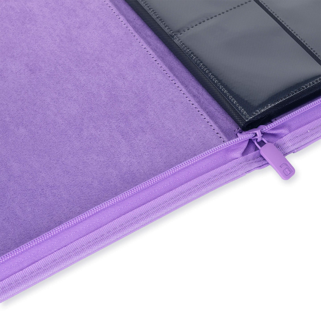 Vault X - 9-Pocket Exo-Tec® Zip Binder - Just Purple