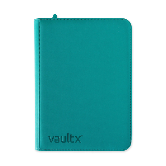 Vault X - 9-Pocket Exo-Tec® Zip Binder - Ocean Blue
