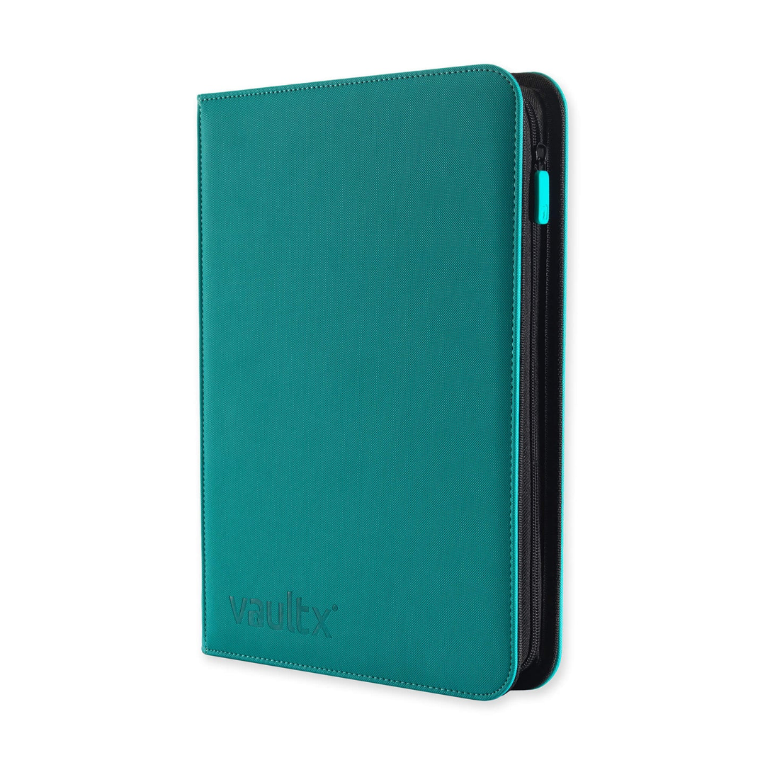 Vault X - 9-Pocket Exo-Tec® Zip Binder - Ocean Blue