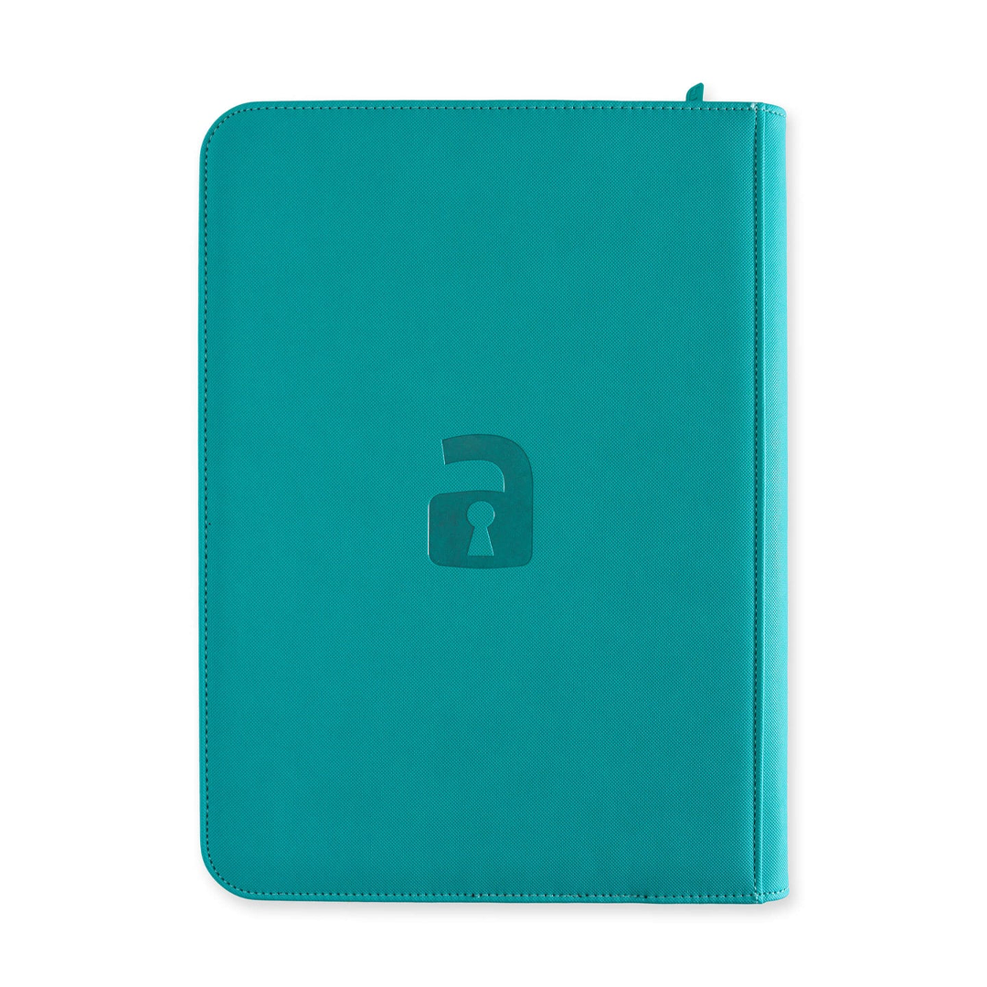 Vault X - 9-Pocket Exo-Tec® Zip Binder - Ocean Blue