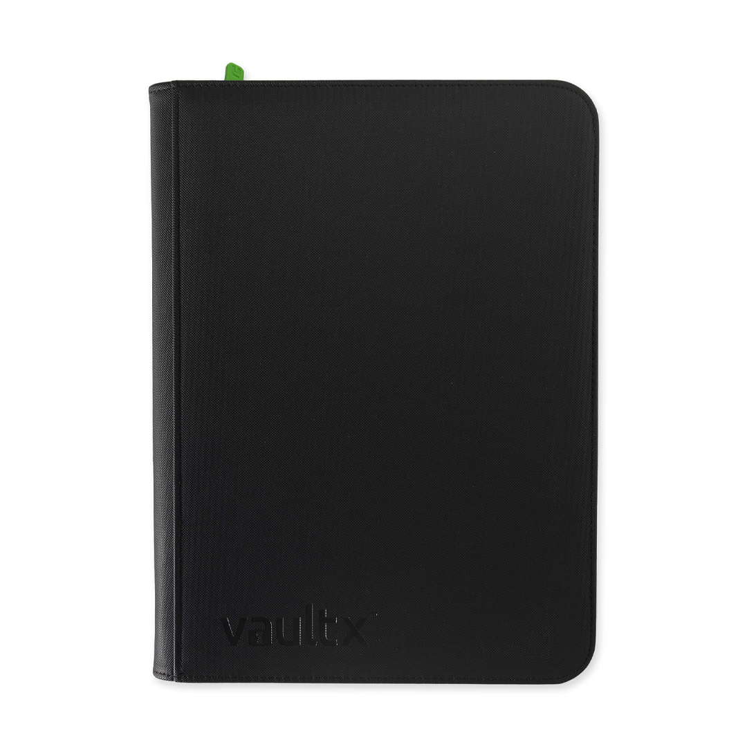 Vault X - 9-Pocket Exo-Tec® Zip Binder - Signature Black