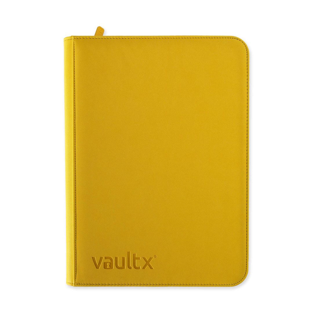 Vault X - 9-Pocket Exo-Tec® Zip Binder - Sunrise Yellow
