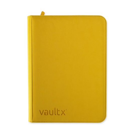 Vault X - 9-Pocket Exo-Tec® Zip Binder - Sunrise Yellow