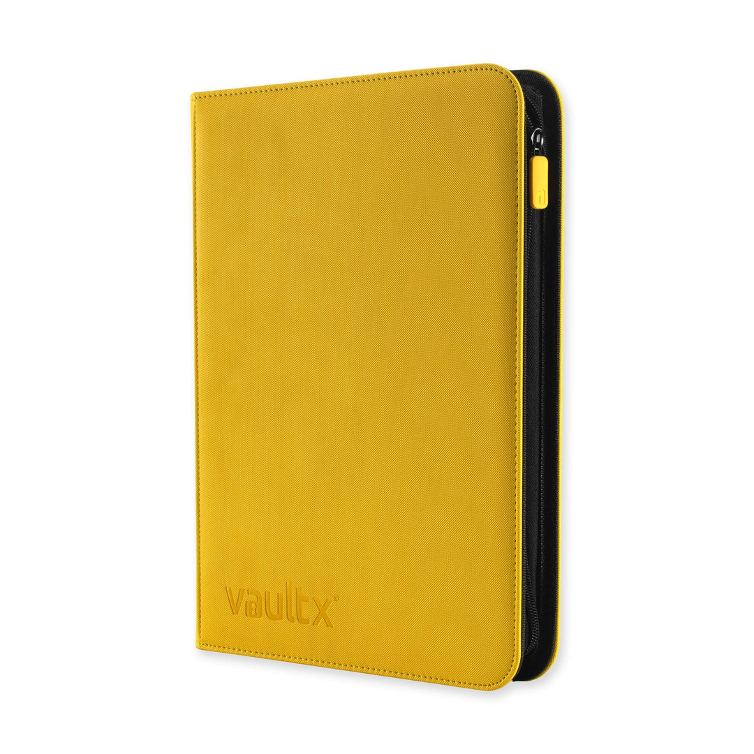 Vault X - 9-Pocket Exo-Tec® Zip Binder - Sunrise Yellow