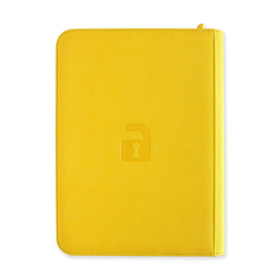 Vault X - 9-Pocket Exo-Tec® Zip Binder - Sunrise Yellow