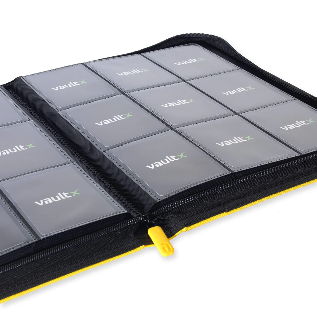 Vault X - 9-Pocket Exo-Tec® Zip Binder - Sunrise Yellow