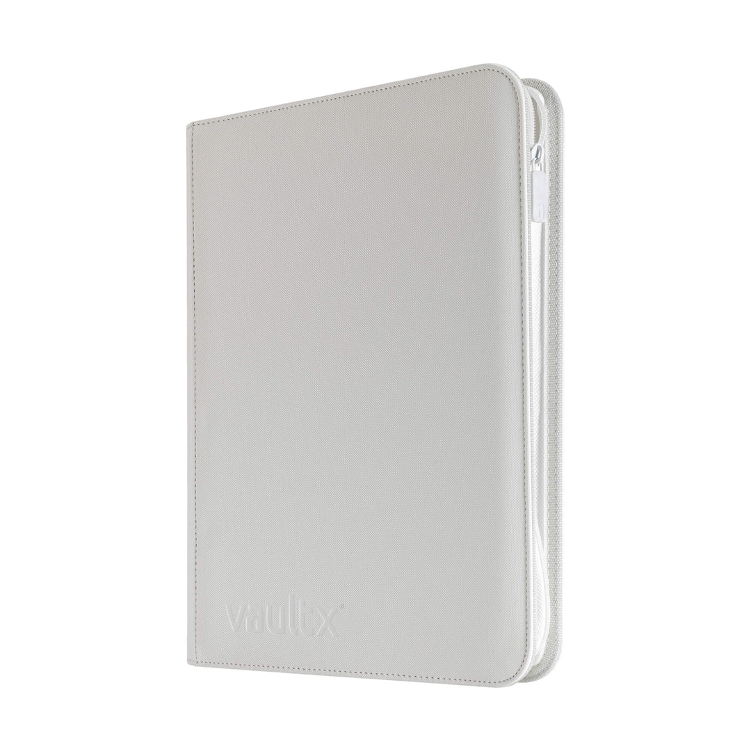 Vault X - 9-Pocket Exo-Tec® Zip Binder - White Edition