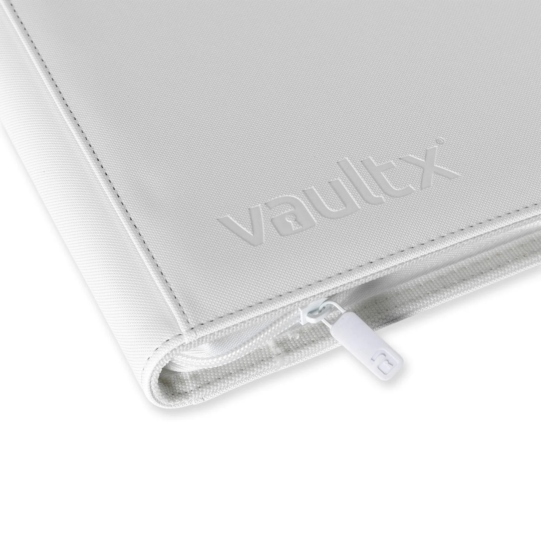 Vault X - 9-Pocket Exo-Tec® Zip Binder - White Edition
