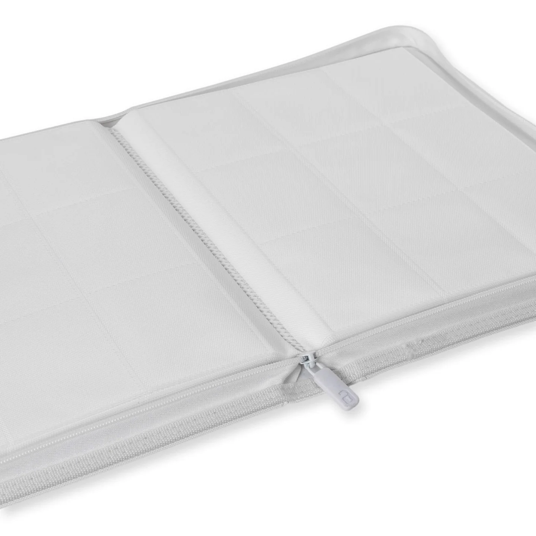 Vault X - 9-Pocket Exo-Tec® Zip Binder - White Edition