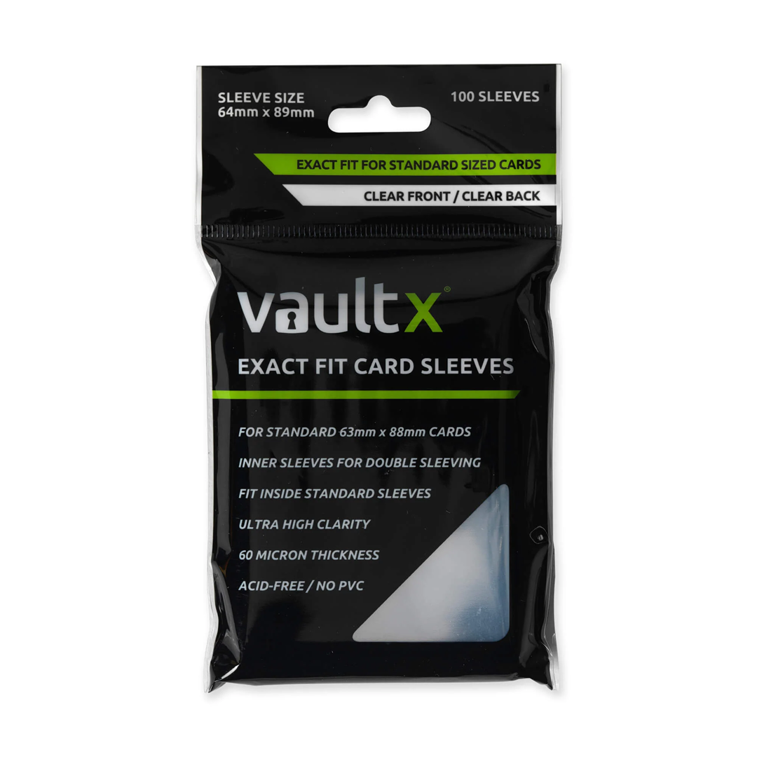 Vault X - Exact Fit Card Sleeves (100 Pack)