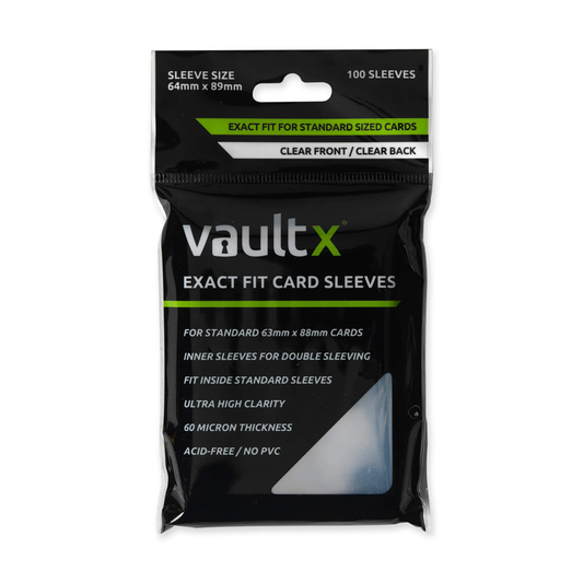 Vault X - Exact Fit Card Sleeves (100 Pack)