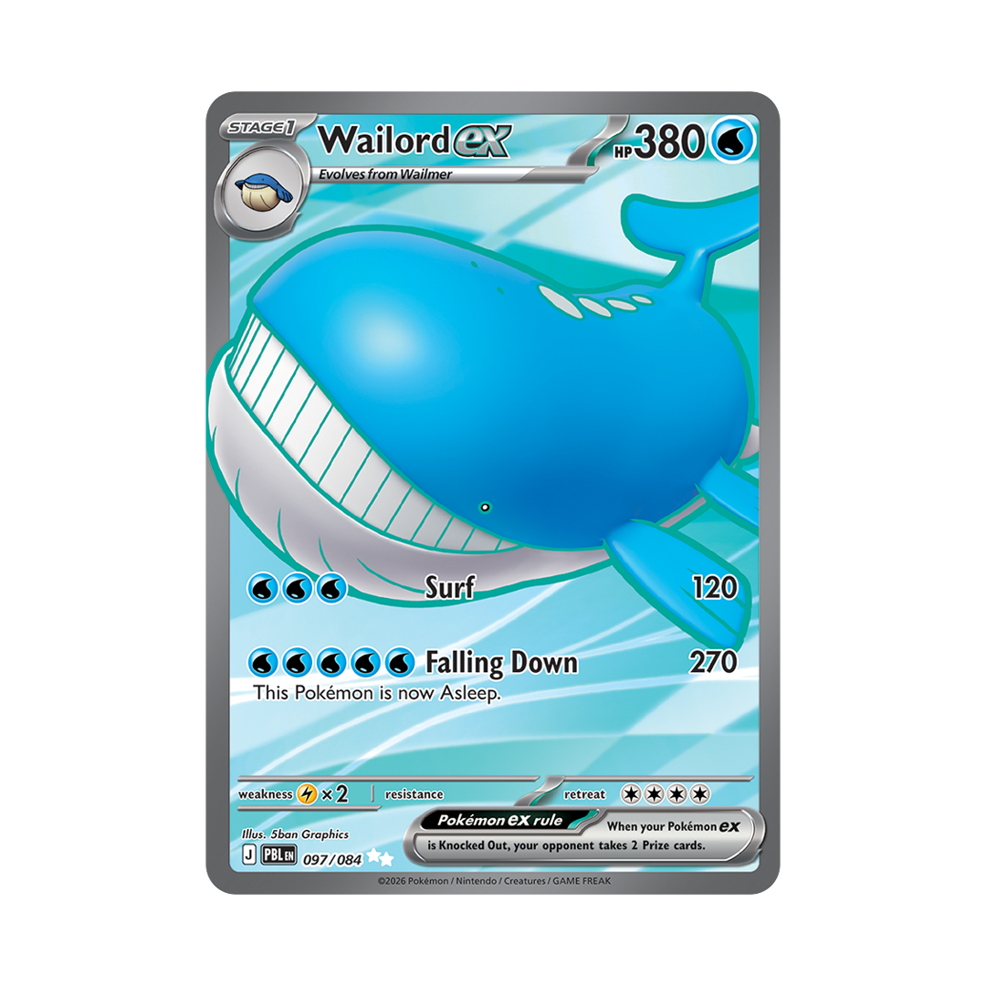 Wailord ex - Pitch Black - Ultra Rare - 097/084