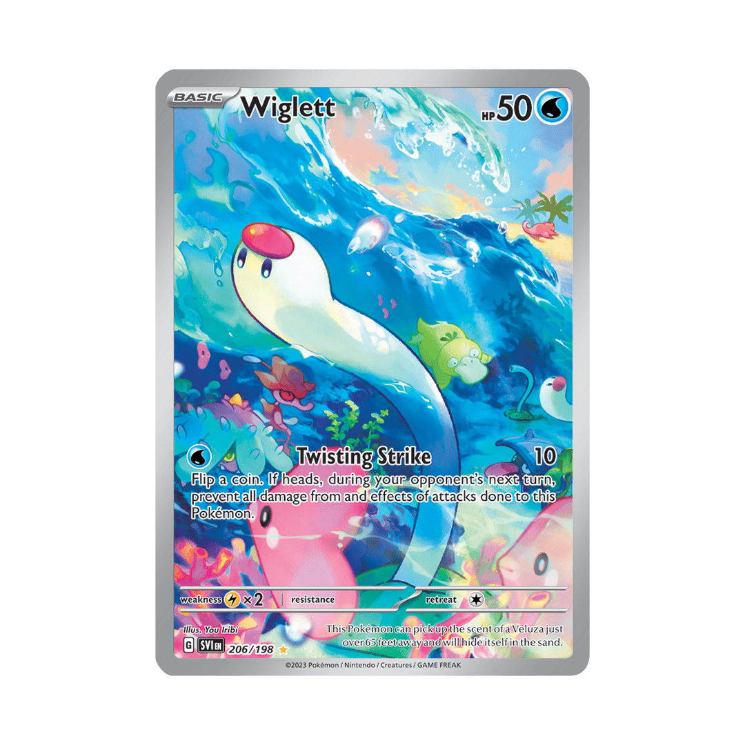 Wiglett - Scarlet & Violet Base Set - Illustration Rare - 206/198