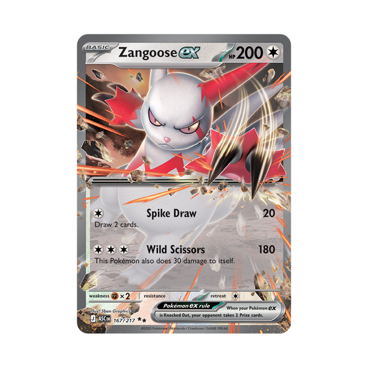 Zangoose ex - Ascended Heroes - Double Rare - 167/217