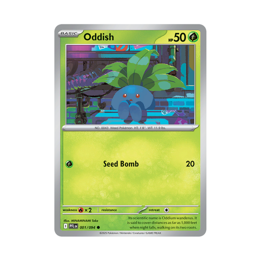 Oddish 001/094 Phantasmal Flames Pokémon card